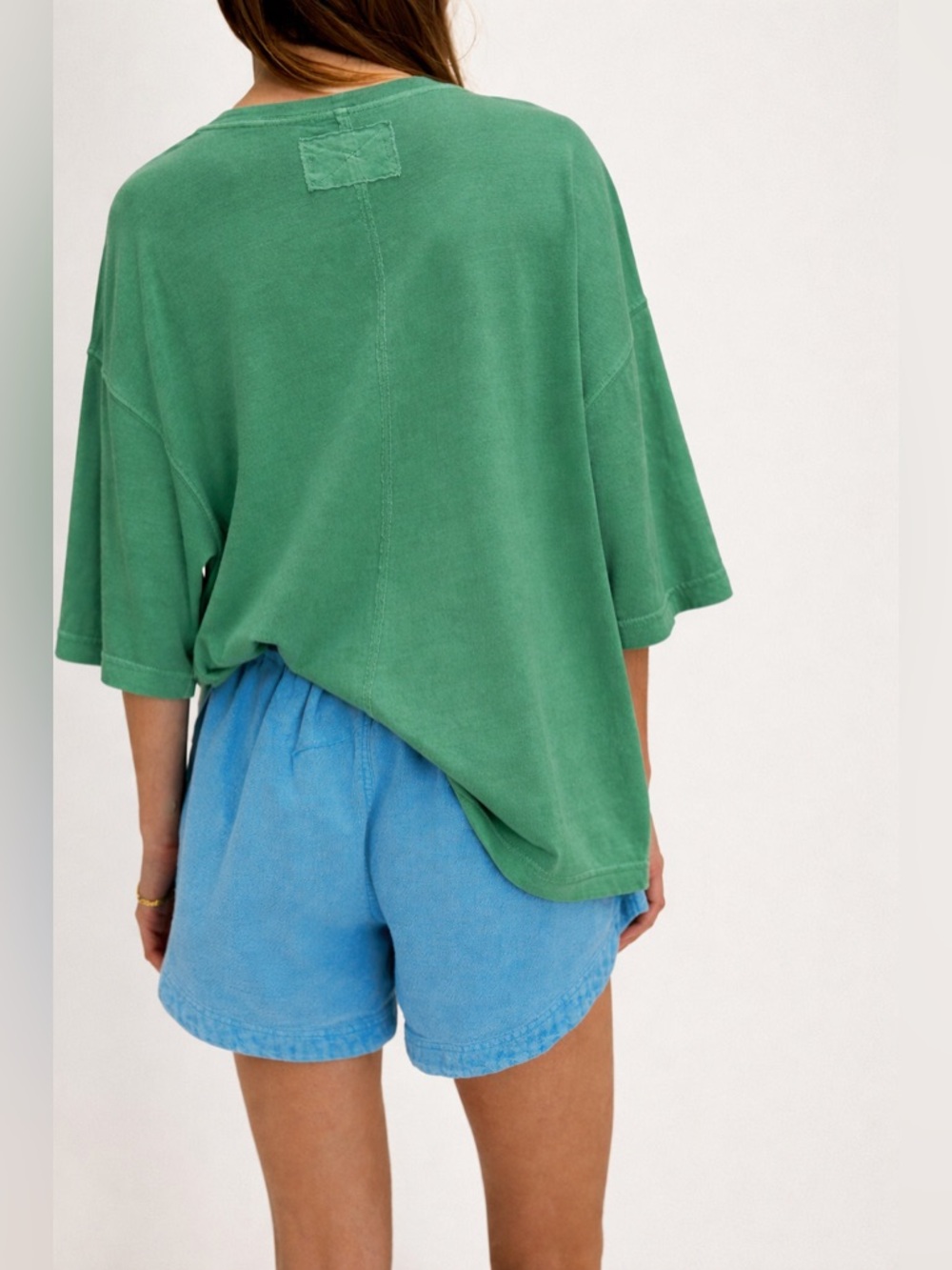 NWOT Free People We The Free Perfect Oversized Tee - Green - XL *IR* - Picture 3 of 10